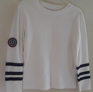 Meg Allen by Liz Clairborne Sweater white with bla
